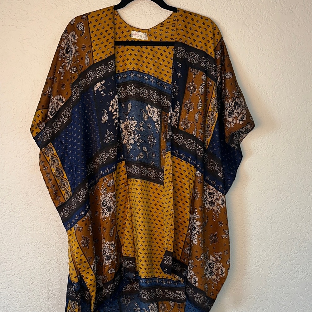 Free People Bohemian Patchwork Kimono